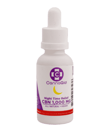 CannaAid CBN Tincture Night Time Relief 1000mg