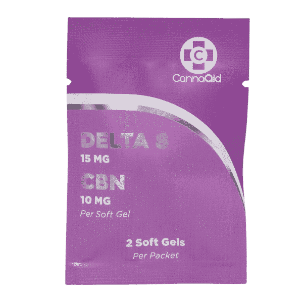 CannaAid Delta 8 + CBN Soft Gel 15 MG+10 MG
