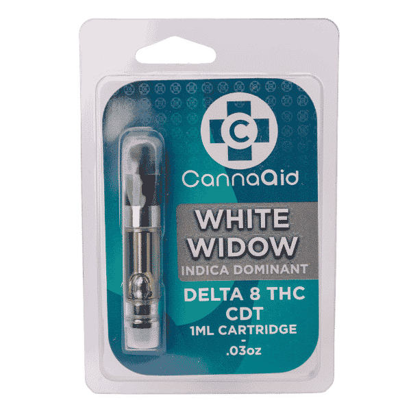 CannaAid Delta 8 THC CDT Cartridge 1ML- White Widow