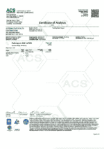 Cannaaid Delta 8 Soft Gel Certificate of Analysis Report from ACS Laboratory