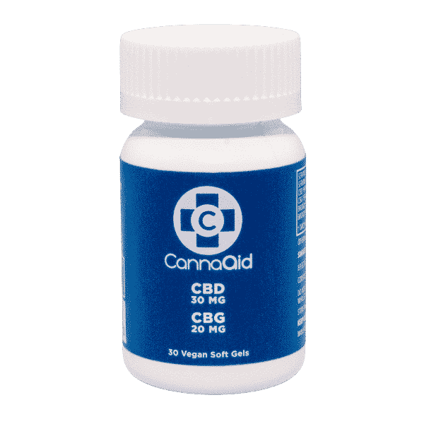 CannaAid CBD+CBG Softgels 30mg+20mg