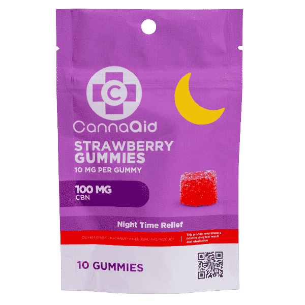 CannaAid CBN Strawberry Gummies 100 MG