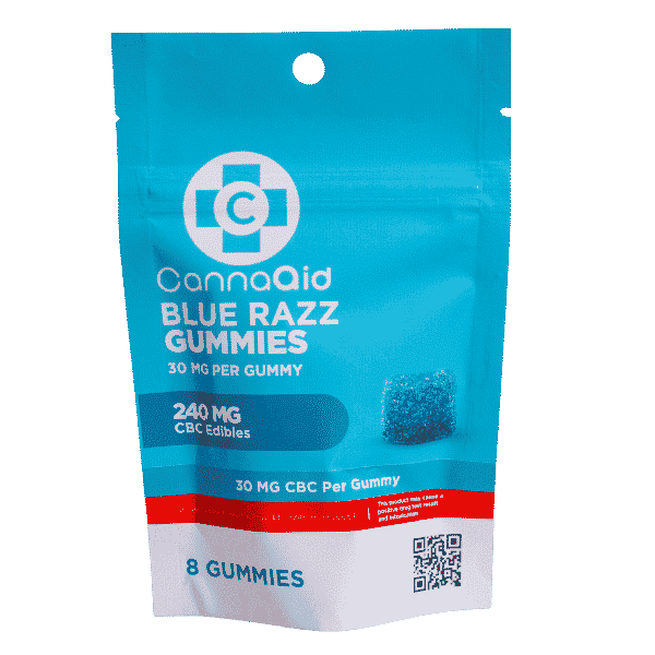 30mg CBC Blue Razz-8ct Gummies