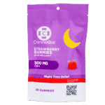 CannaAid CBN Strawberry Night Time Relief Gummies 300 mg