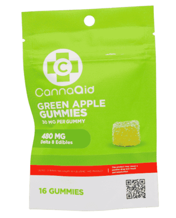 CannaaidShop Delta 8 Gummies Green Apple 480 mg