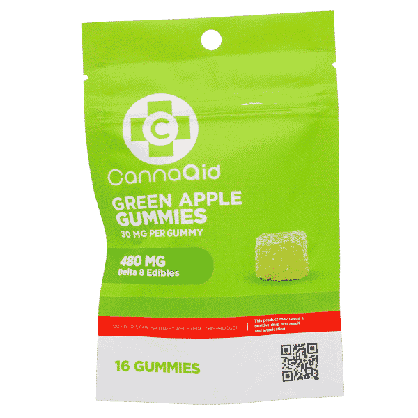 CannaaidShop Delta 8 Gummies Green Apple 480 mg