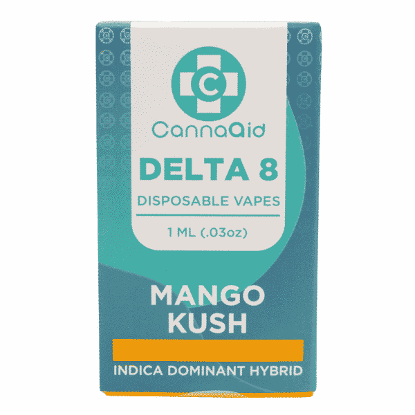 CannaAid Delta 8 Mango Kush Disposable Vape 1 ml