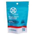 CannaAid THCV Blue Razz Gummies 80 mg