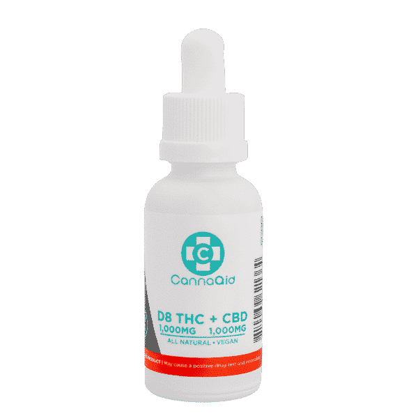 CannaAid Delta 8 THC+CBD Tincture 1000 mg