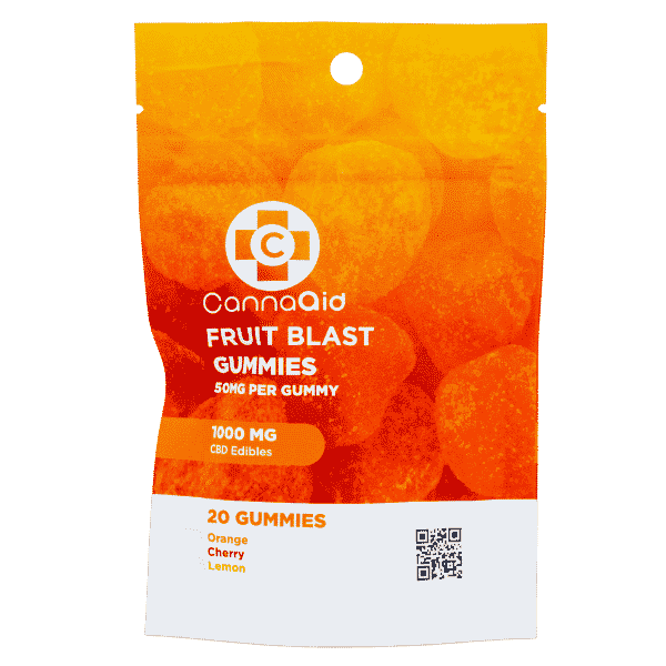 CannaAid CBD Fruit Blast Gummies 1000 mg