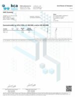 Cannaaid HHC Gummy Certificate of Analysis from KCA Laboratories