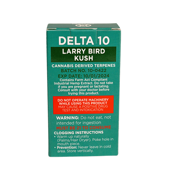 CannaaidShop Delta 10 CDT Catridge Larry Bird Kush 1000 mg view 2