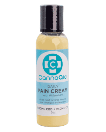 CannaAid CBD + CBG Daily Pain Cream with Willowbark