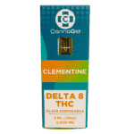 CannaAid Delta 8 THC Glass Disposable Clementine 3 ML