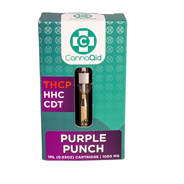 CannaaidShop THCP,HHC,CDT Catridge Purple Punch 1000 mg