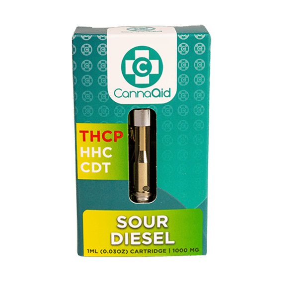 CannaaidShop THCP,HHC,CDT Catridge Sour Diesal 1000 mg view 1