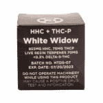 Backside view of HHC + THC-P White Widow Diamond Sauce