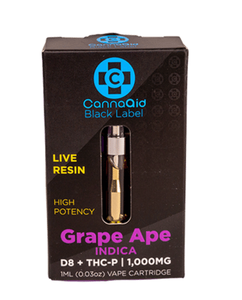Cannaaid Shop D8+THCP Live Resin Grape Ape Indica 1000 mg view 1