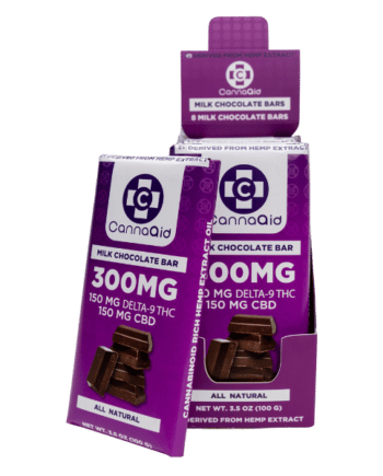 CannaAid Delta 9 THC Milk Chocolate Bar 300 mg