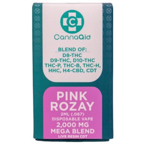 CannaaidShop 2ML Mega Blend Disposable Vape Pen Pink Rozay 2000 mg view 2