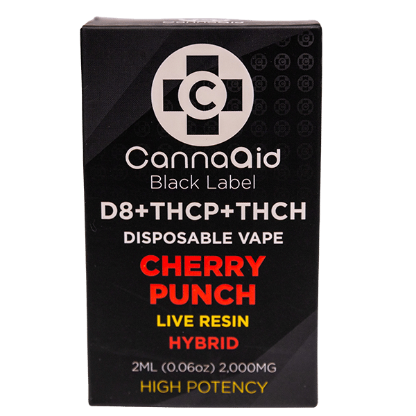 CannaaidShop D8 + THCP + THCH Disposable Vape Black Cherry Punch 2ml view 1