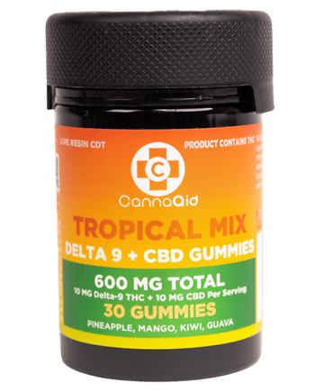 CannaaidShop Delta 9 + CBD Gummies Tropical Mix 600 mg view 3