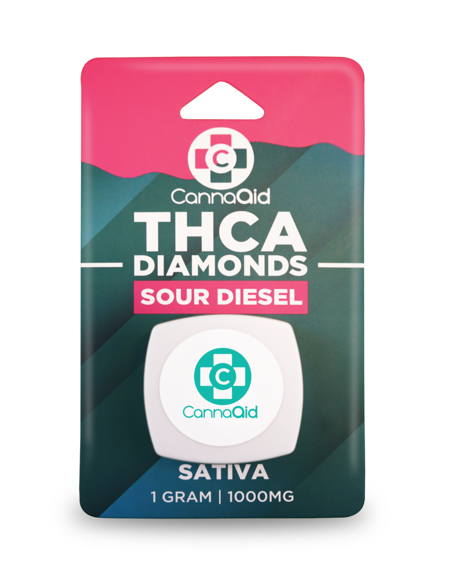 CannaAid Sour Diesel Sativa THCa Diamonds 1g