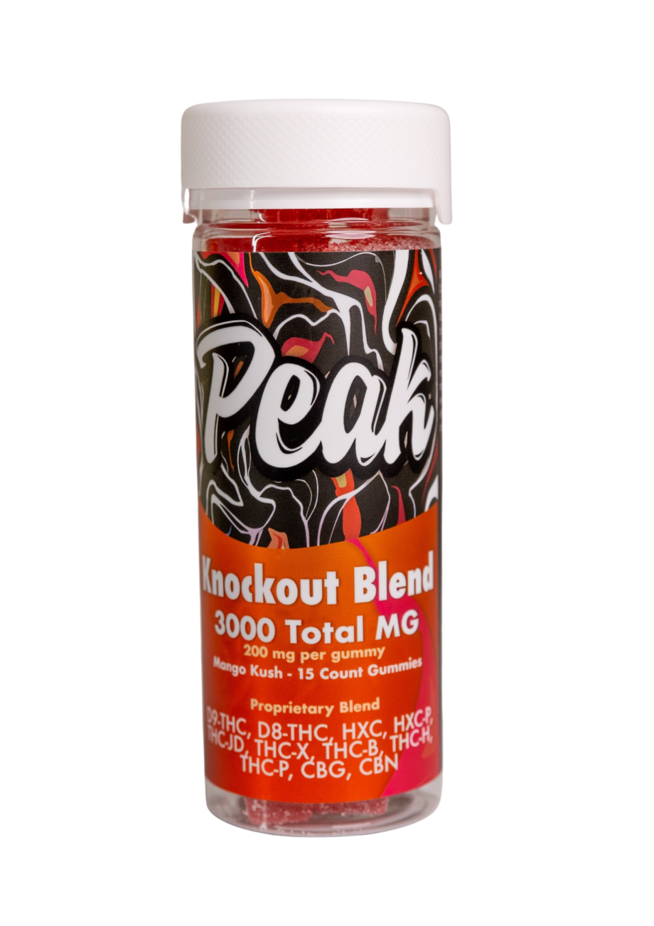 CannaaidShop Peak Knockout Blend Gummy Mango Kush 3000 mg