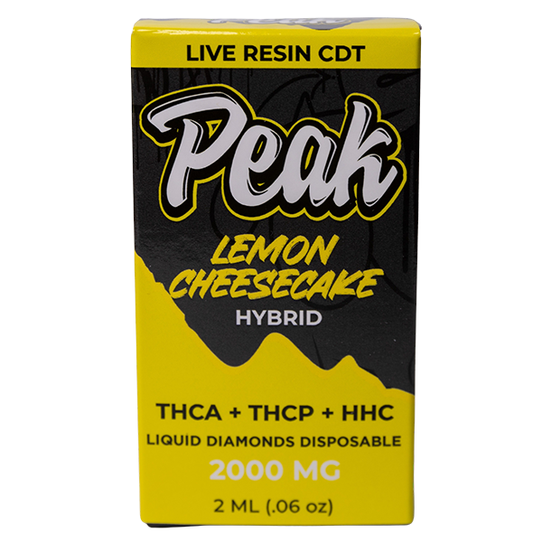 Peak THCA + THCP + HHC Disposable Lemon Cheesecake Hybrid View 1