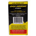 Peak THCA Disposable Live Resin CDT Lemon Cheesecake Hybrid Back View