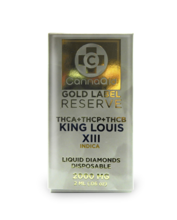 CannaAid THCA + THCP + THCB Disposable Gold Label Reserve King Louis XIII Indica 2000 MG