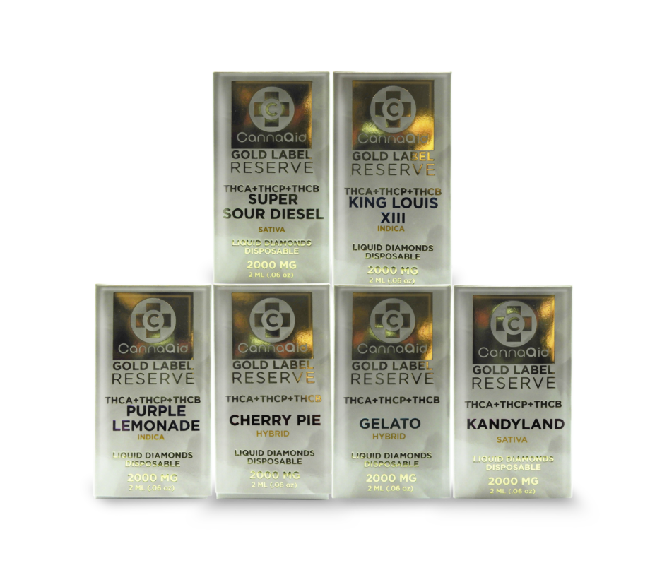 CannaAid THCA + THCP + THCB Disposable Gold Label Reserve Bundle Pack