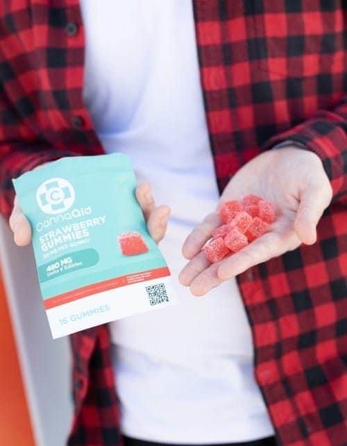 CannaAid Delta 8 Strawberry Gummies 480 mg