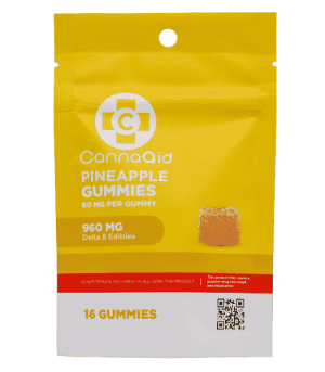 CannaAid Delta 8 Pineapple Gummies 960 mg