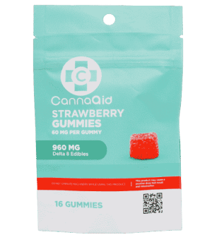CannaAid Delta 8 Strawberry Gummies 960 mg