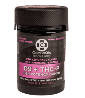 CannaaidShop D9+HHC-P High Potency Gummy Pink Lemonade Flavor view 4