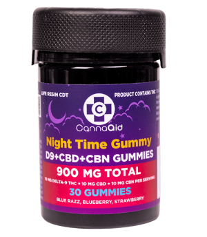 CannaaidShop D9+CBD+CBN Night Time Gummies 900 mg view 1